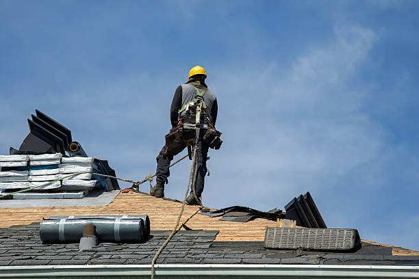 Professional Gutter Installation technician working in Rawlins, WY